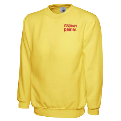 Retro Crown Paints Embroidered Classic Sweatshirt