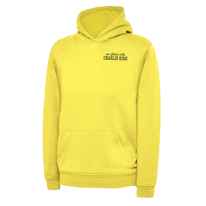 Children's We Stand With Charlie Kirk Hoodie