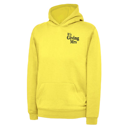 Children's It's Giving Mrs Hoodie