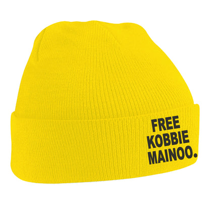 Free Kobbie Mainoo Embroidered Beanie Hat