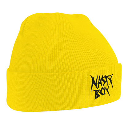 Nasty Boy Embroidered Beanie Hat