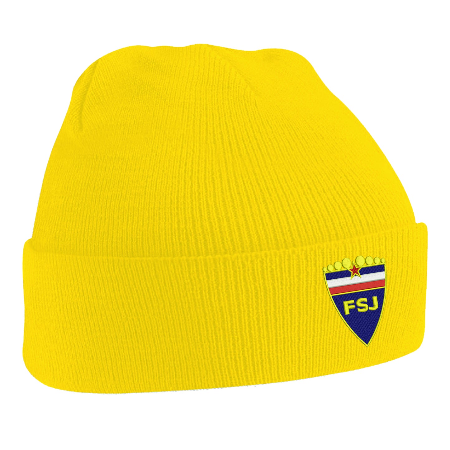 Retro Yugoslavia 1945 Embroidered Beanie Hat