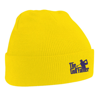 The Golf Father Embroidered Beanie Hat