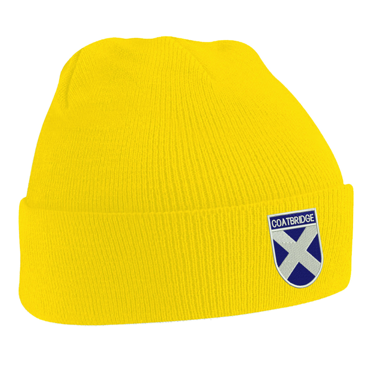 Coatbridge Flag of Scotland Shield Beanie Hat