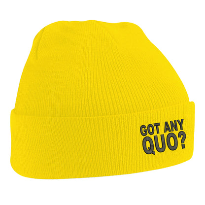Got Any Quo Embroidered Beanie Hat