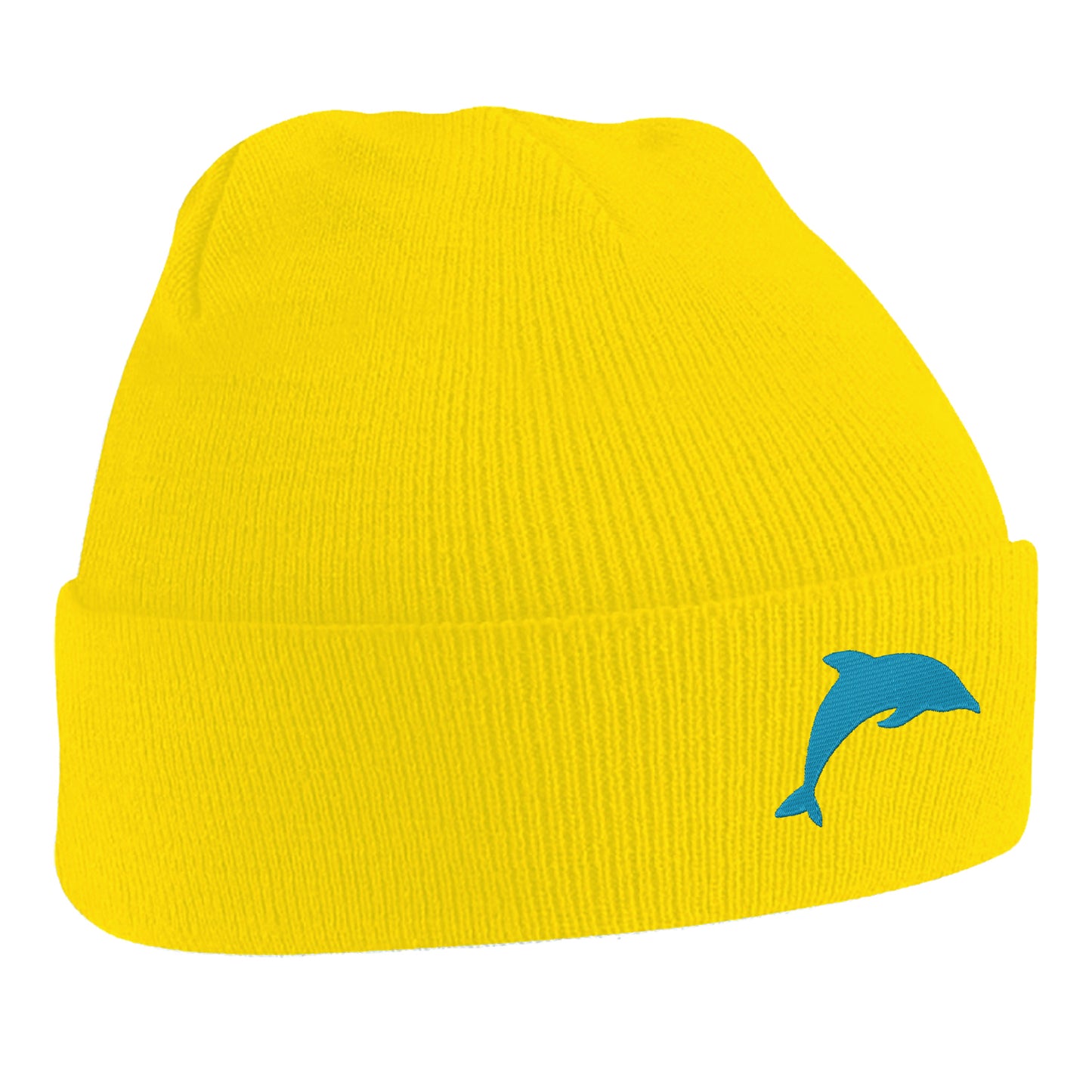 Dolphin Embroidered Beanie Hat