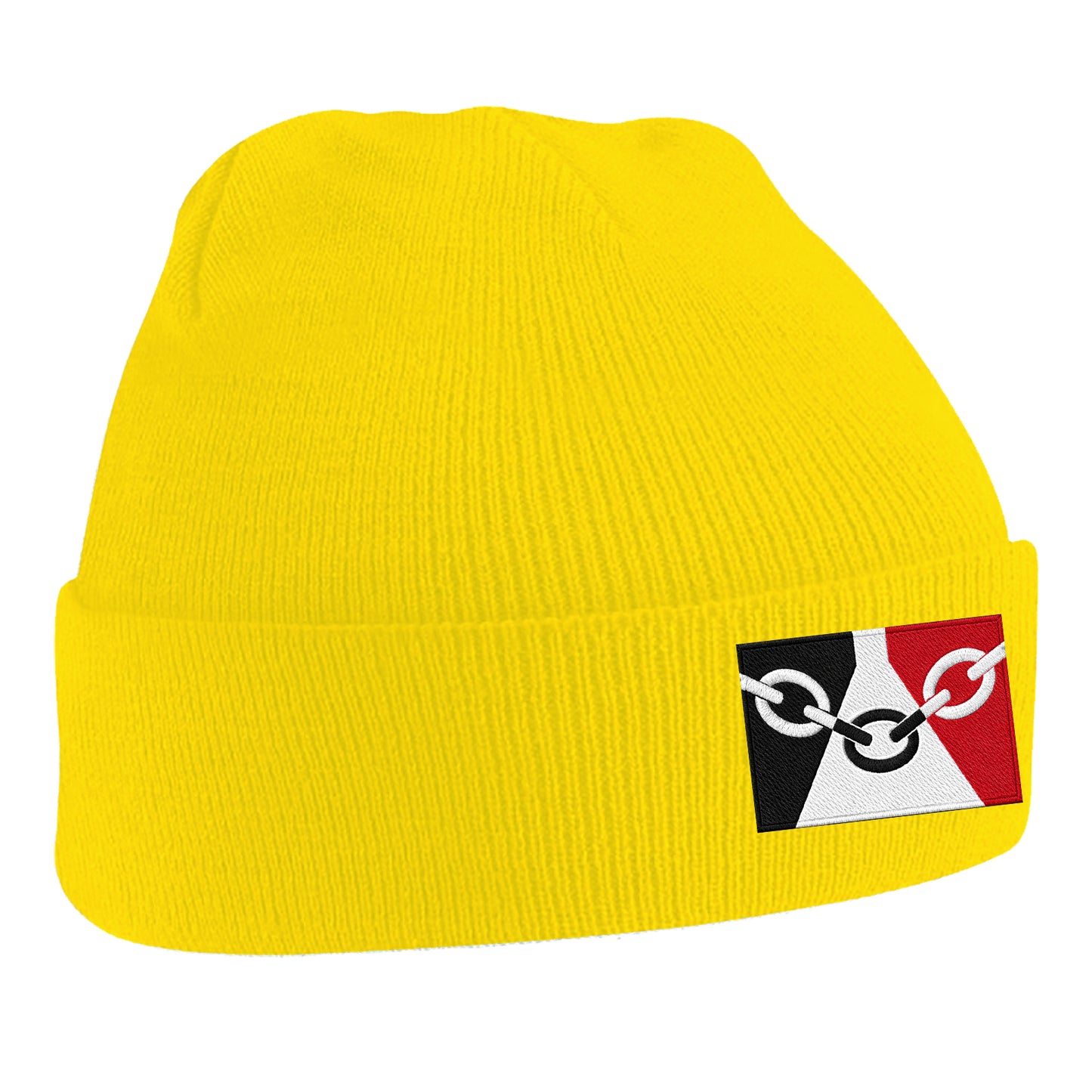Black Country Flag Embroidered Beanie Hat
