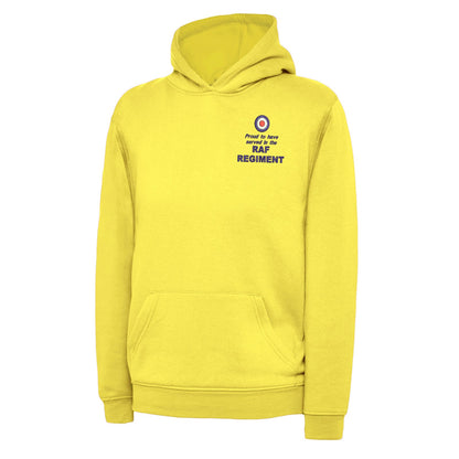 Proud to Have Served in The RAF Regiment Embroidered Children's Hoodie