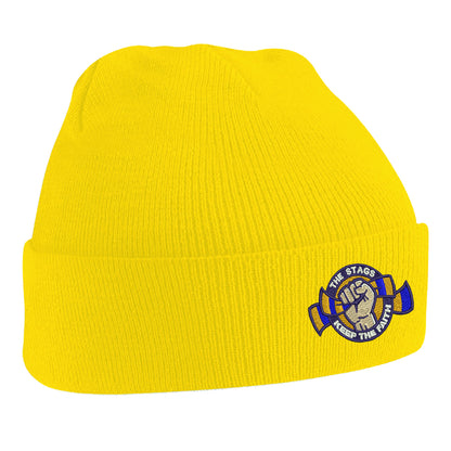 The Stags Keep The Faith Embroidered Beanie Hat