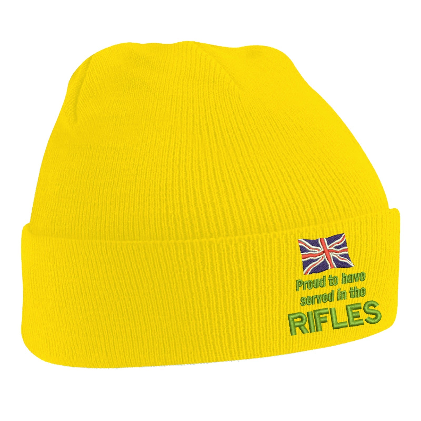 Proud to Have Served in The Rifles Beanie Hat