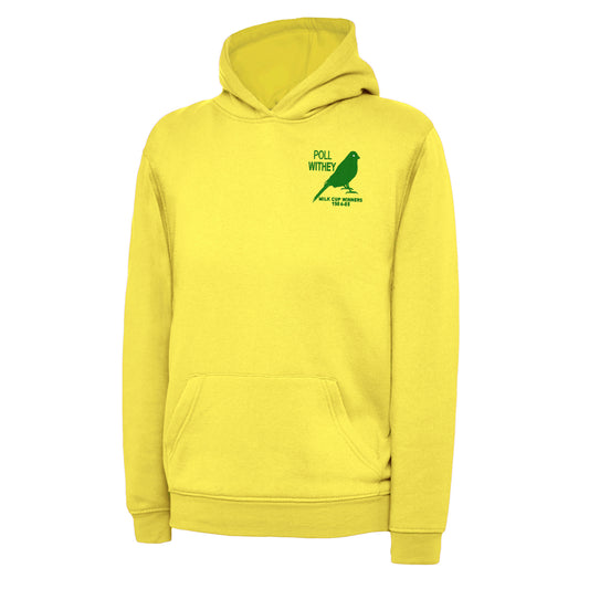 Retro Norwich Milk Cup Winners 1984-85 Embroidered Children's Hoodie