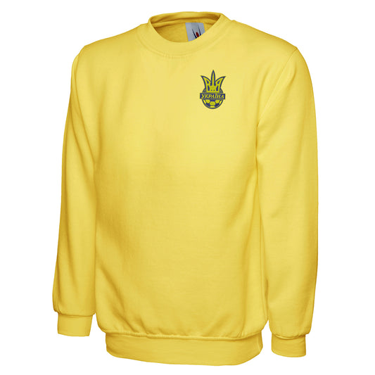 Old School Ukraine National Football Sweatshirt 