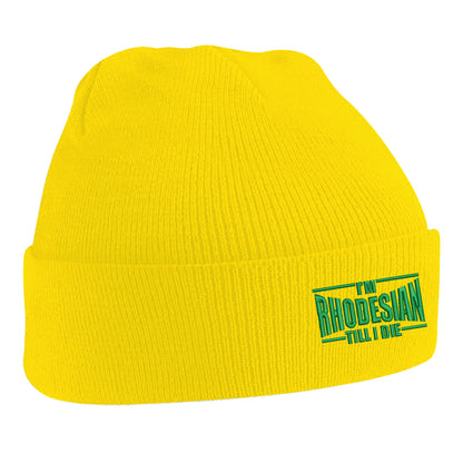 I'm Rhodesian Till I Die Embroidered Beanie Hat