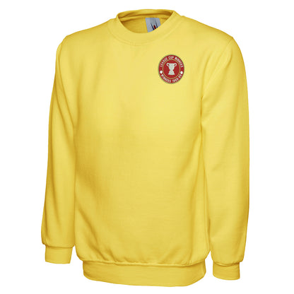 Retro Swindon Town Football League Cup Winners 1969 Embroidered Classic Sweatshirt
