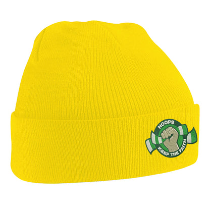 Hoops Keep The Faith Embroidered Beanie Hat