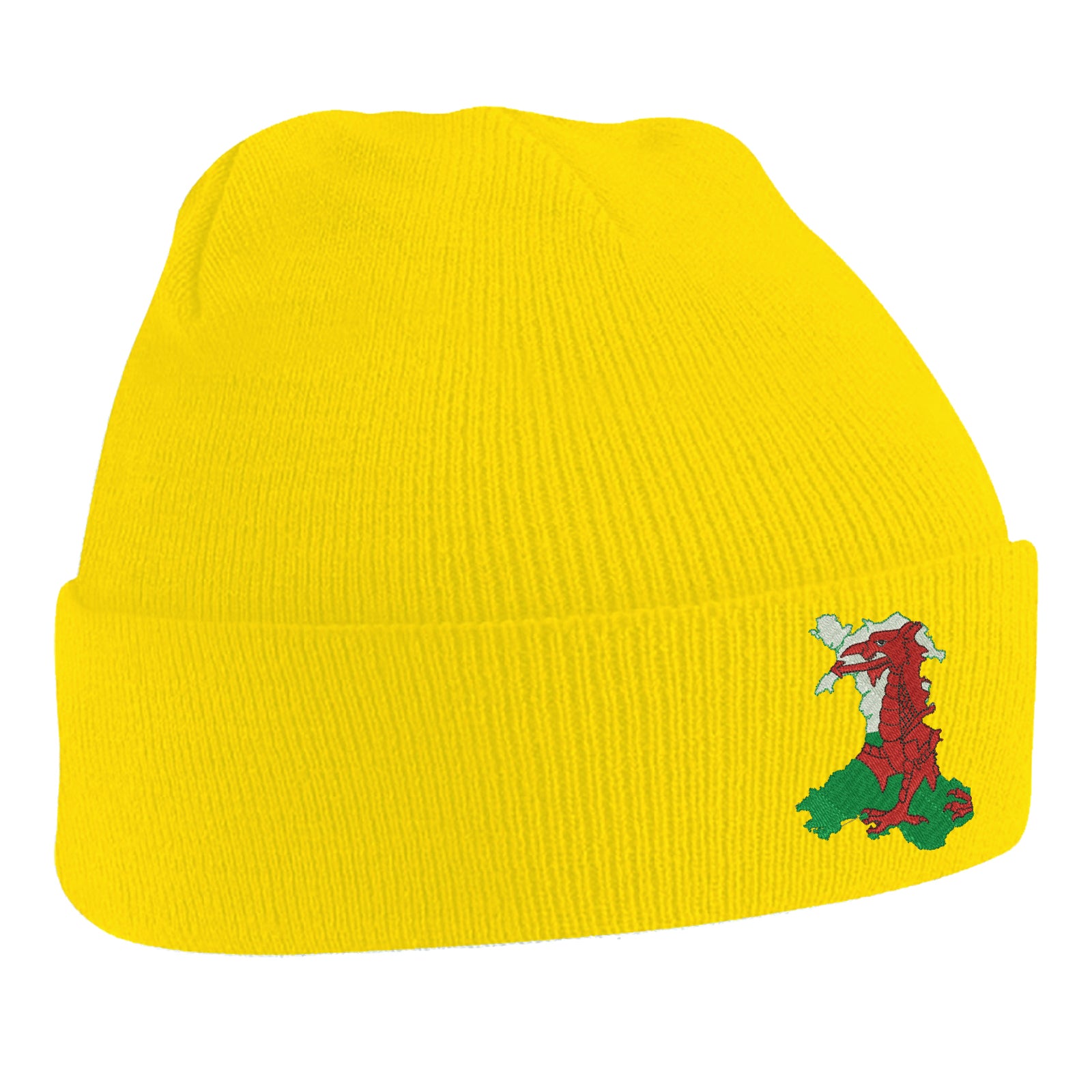 Wales Flag Map Beanie Hat