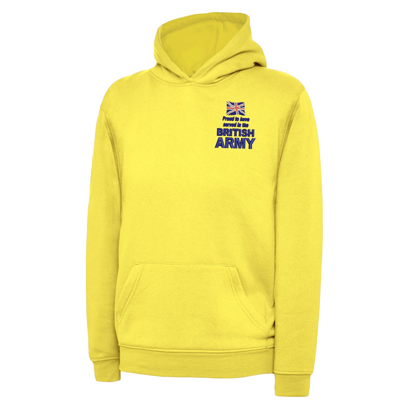 Proud to Have Served in The British Army Embroidered Children's Hoodie