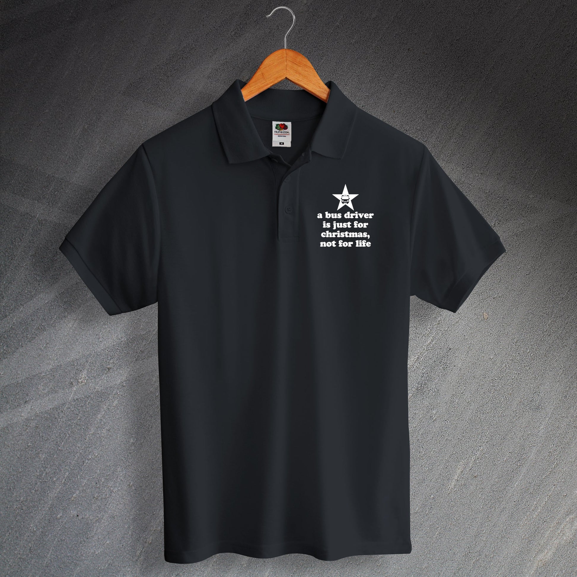 Bus Driver Christmas Polo Shirt