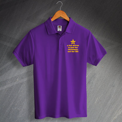 Bus Driver Christmas Polo Shirt