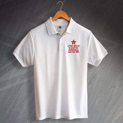 Bus Driver Christmas Polo Shirt