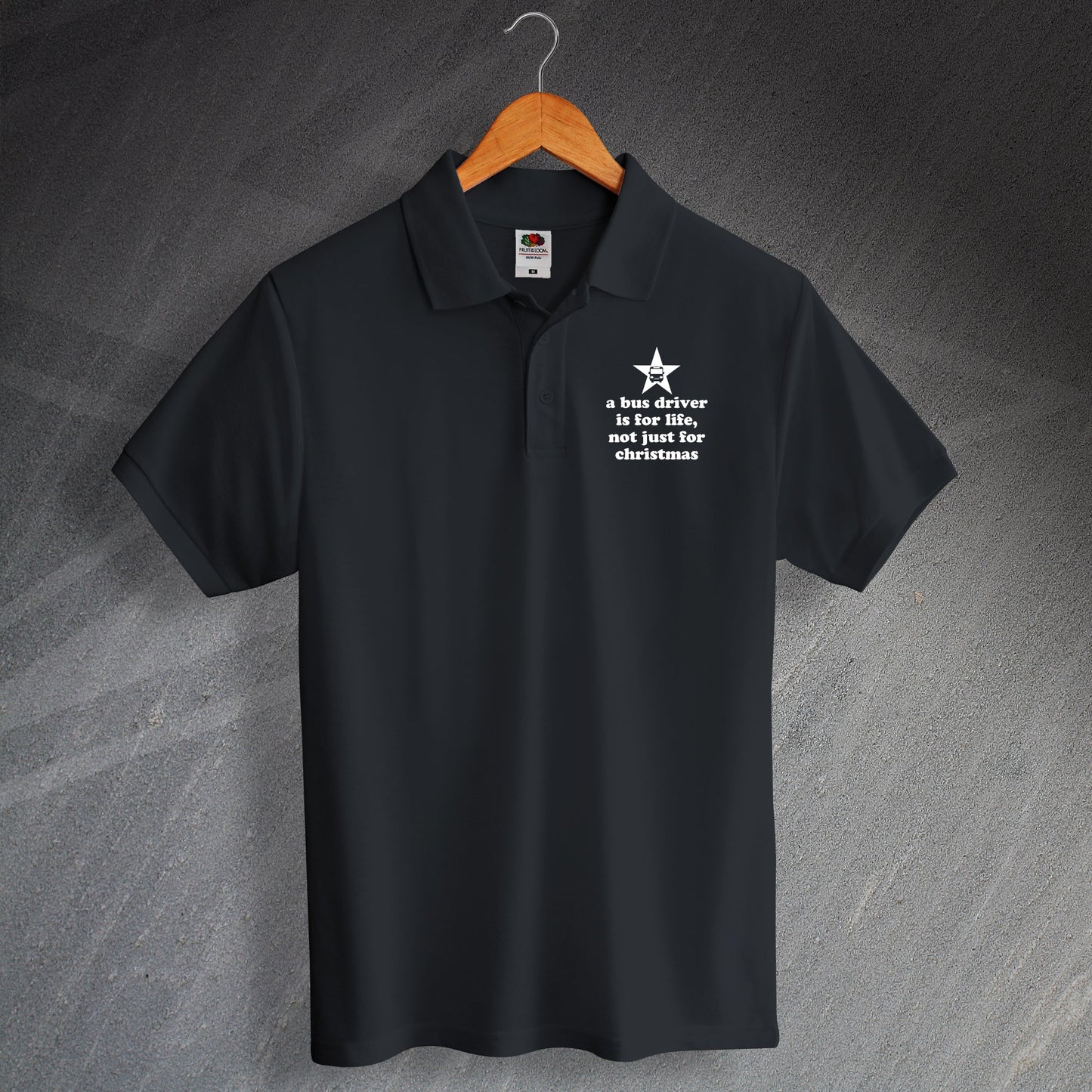 Bus Driver Embroidered Polo Shirt