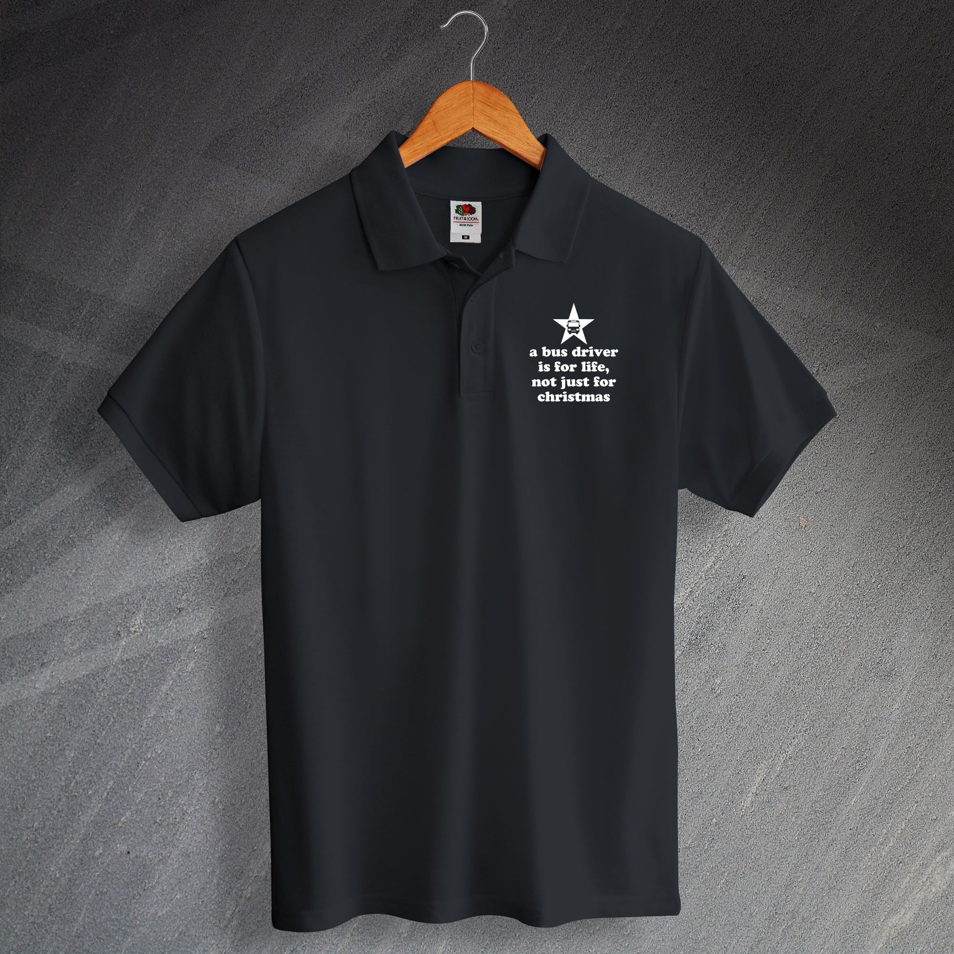 Bus Driver Embroidered Polo Shirt