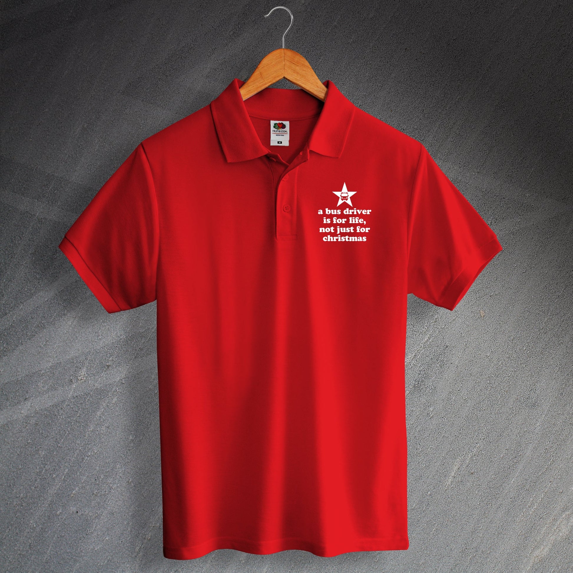 Bus Driver Embroidered Polo Shirt