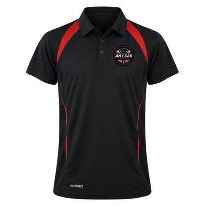 Any Car Logo Embroidered Performance Lightweight Sport Polo Shirt