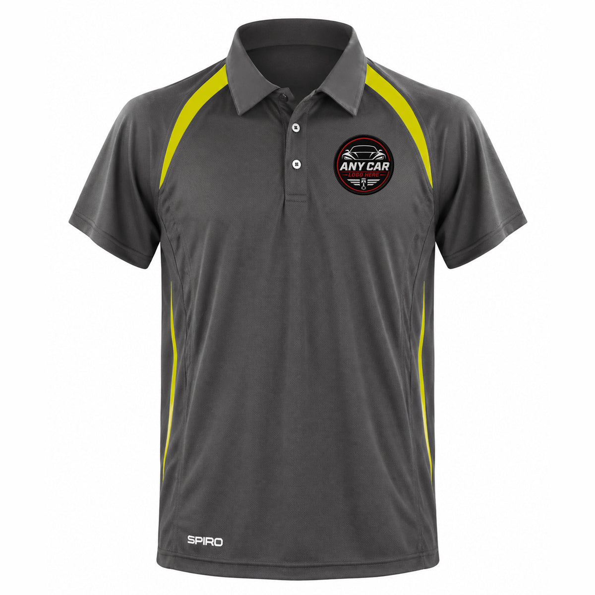 Any Car Logo Embroidered Performance Lightweight Sport Polo Shirt