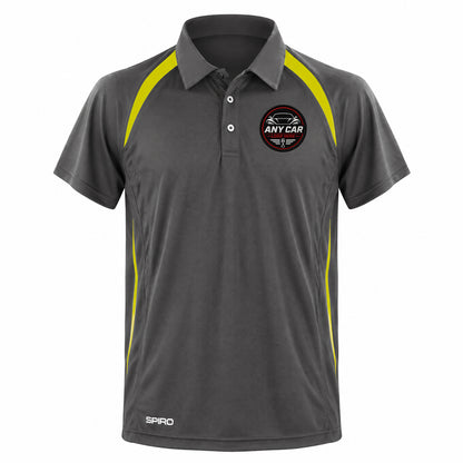 Any Car Logo Embroidered Performance Lightweight Sport Polo Shirt