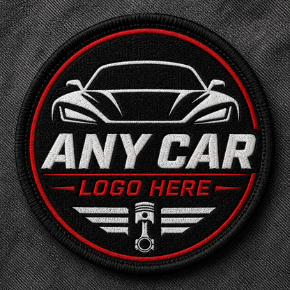 Any Car Logo Embroidered Performance Lightweight Sport Polo Shirt