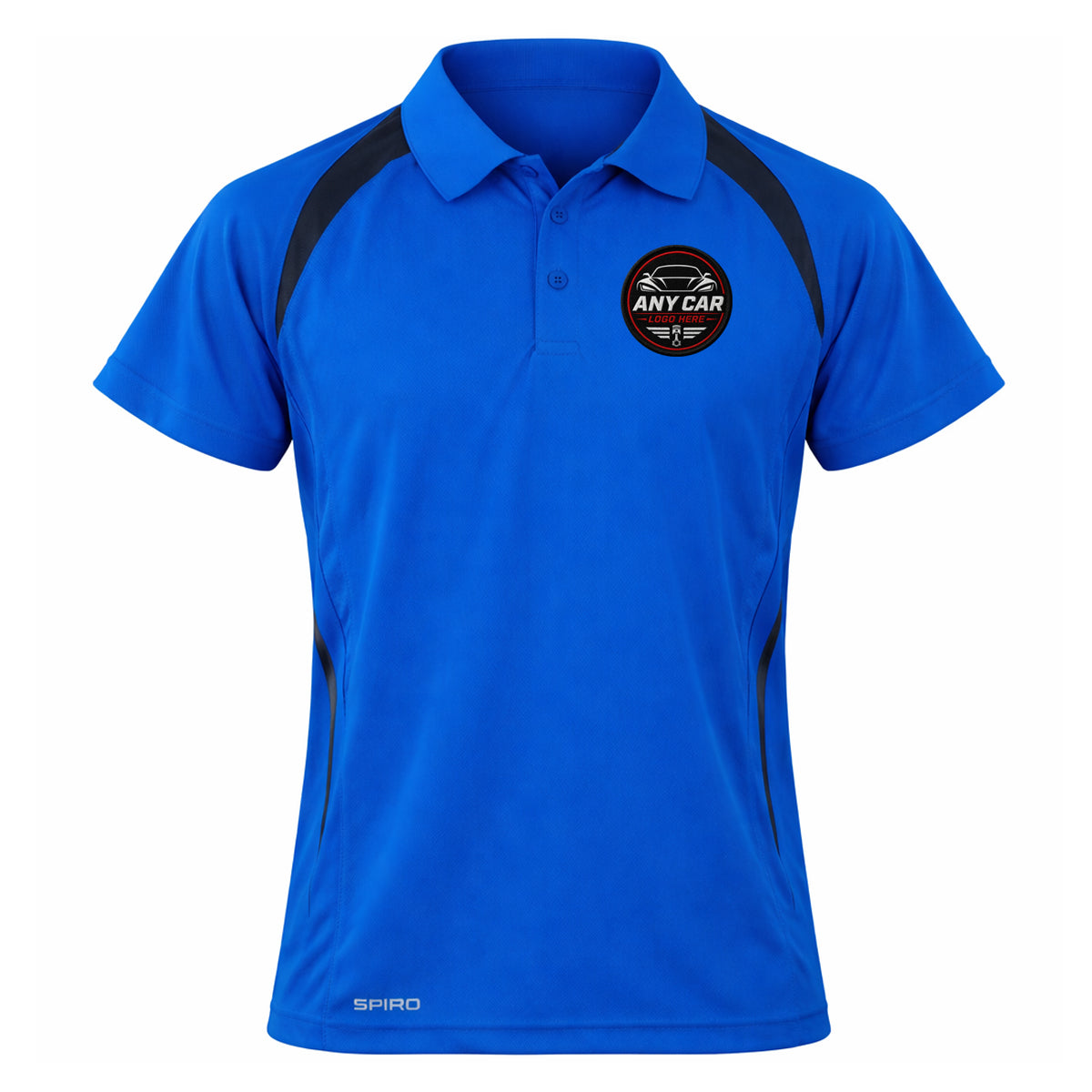 Any Car Logo Embroidered Performance Lightweight Sport Polo Shirt