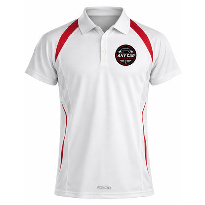 Any Car Logo Embroidered Performance Lightweight Sport Polo Shirt