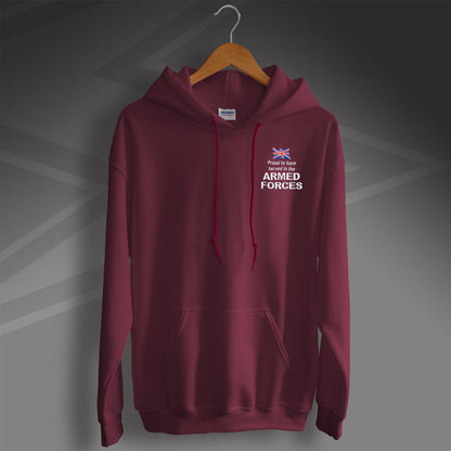 Armed Forces Embroidered Hoodie