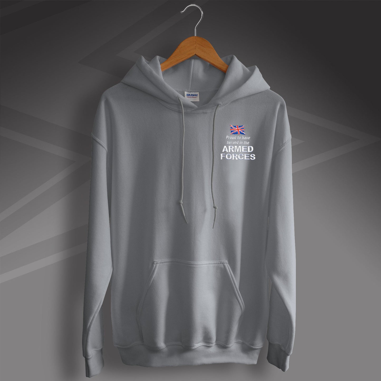 Armed Forces Embroidered Hoodie