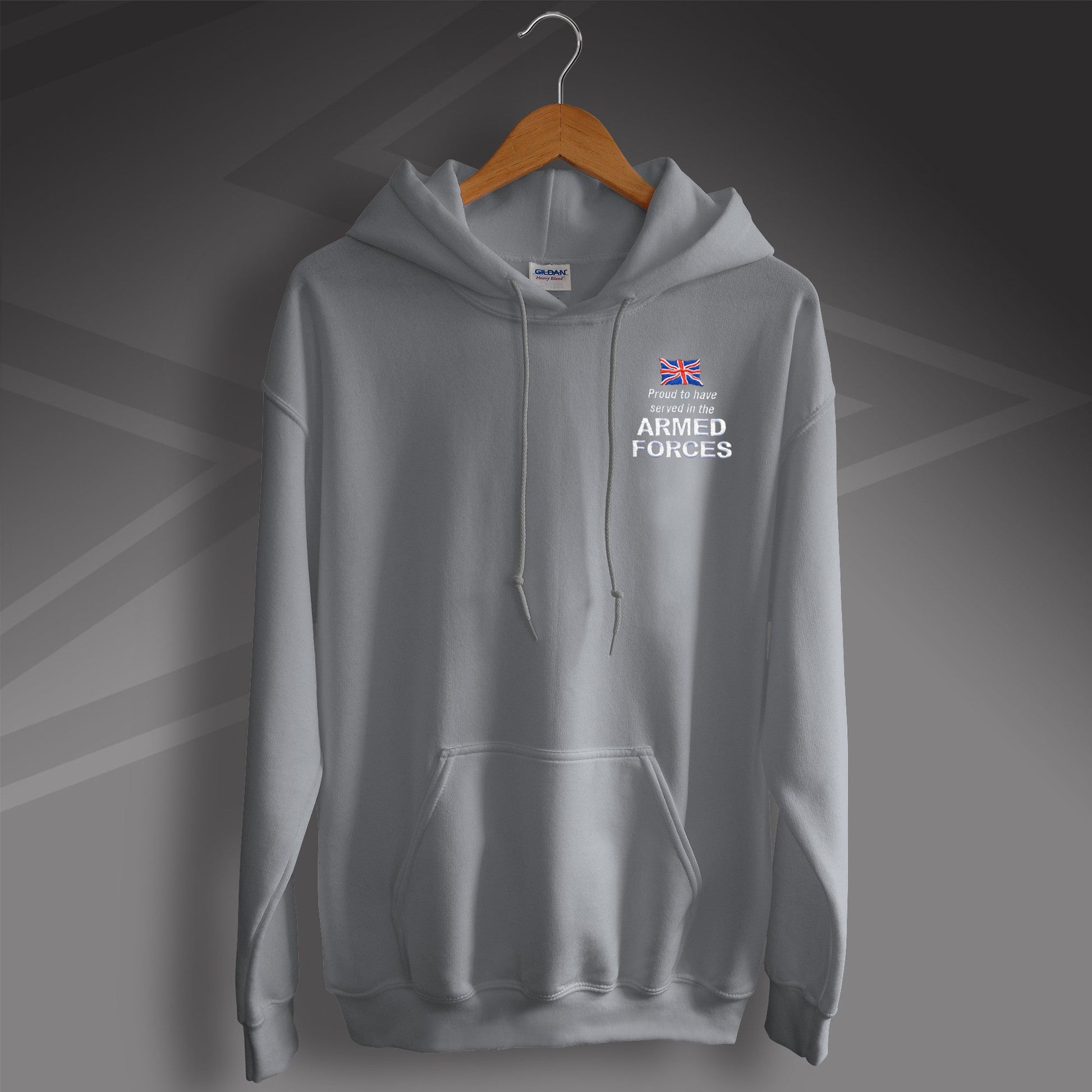 Armed Forces Embroidered Hoodie