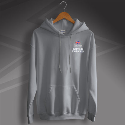 Armed Forces Embroidered Hoodie