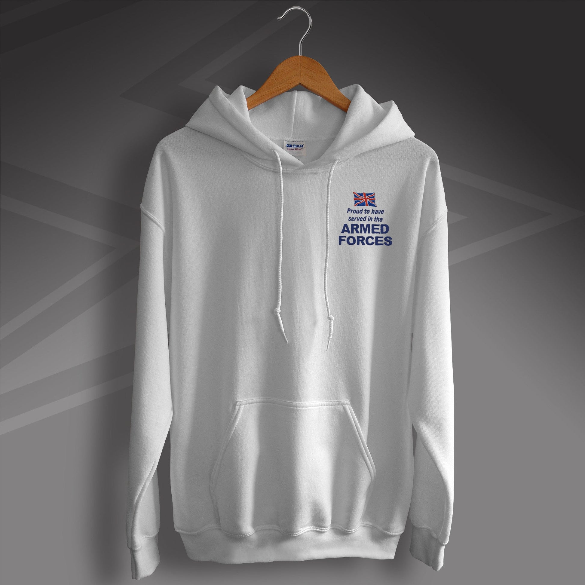 Armed Forces Embroidered Hoodie