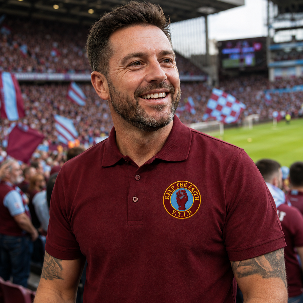 Aston Villa Til I Die Football Polo Shirt