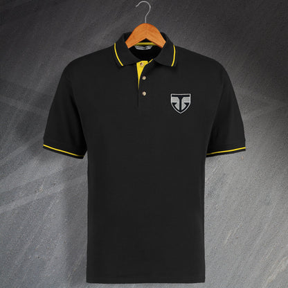 Retro Ayr Embroidered Contrast Polo Shirt