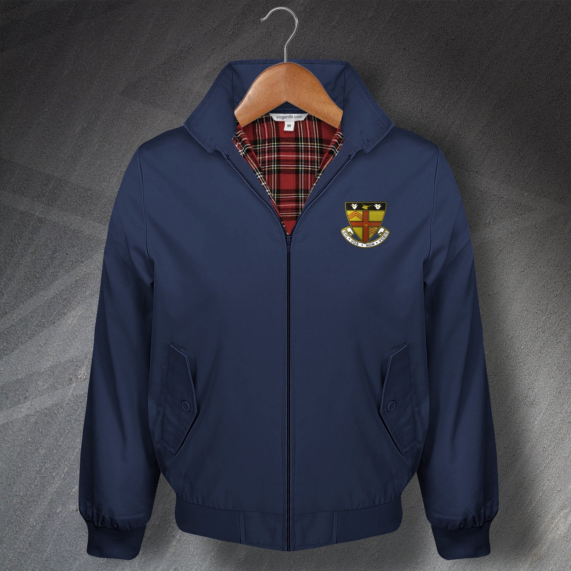 Retro Baldock Town Football Harrington Jacket