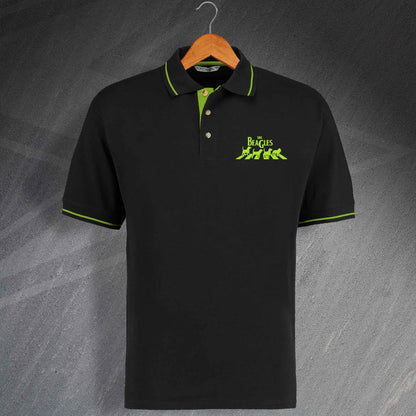 The Beagles Embroidered Contrast Polo Shirt