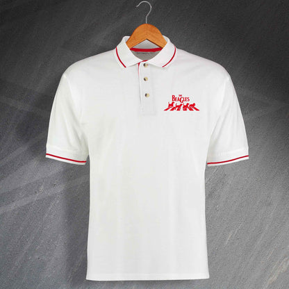 The Beagles Embroidered Contrast Polo Shirt