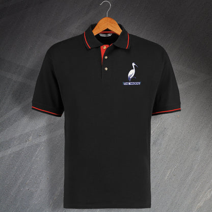 Retro Biggleswade Embroidered Contrast Polo Shirt