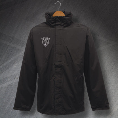 Biker for Life Waterproof Jacket with Embroidered Badge