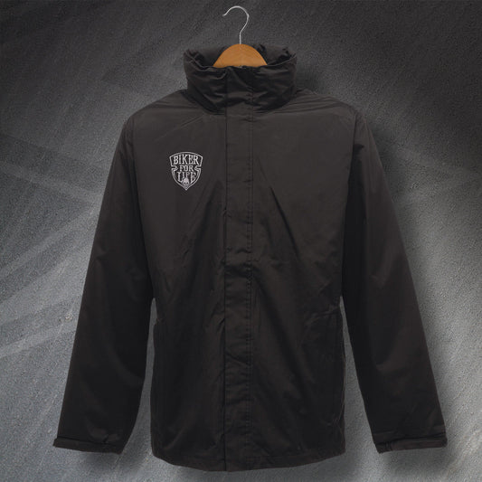 Biker for Life Waterproof Jacket with Embroidered Badge