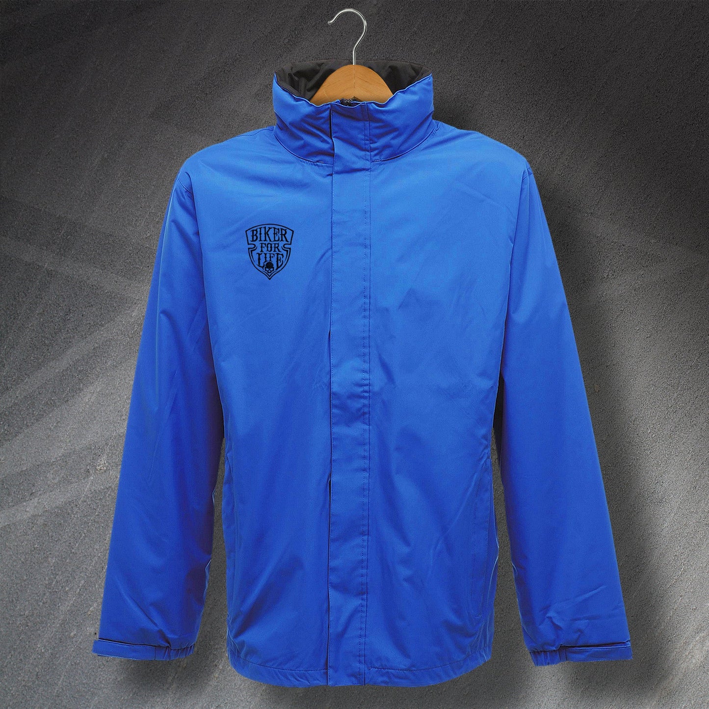Biker for Life Waterproof Jacket with Embroidered Badge