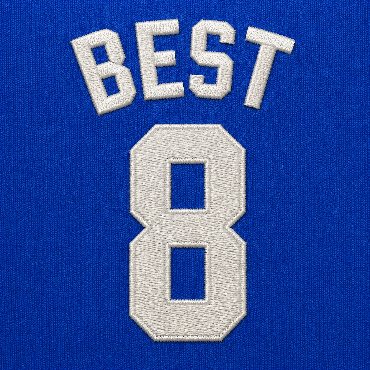 Best 8 Embroidered Retro Sports Jersey with Print on Back