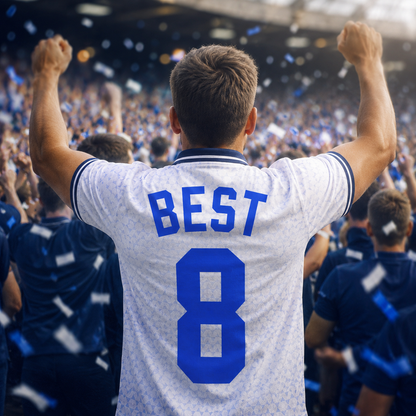 Best 8 Embroidered Retro Sports Jersey with Print on Back