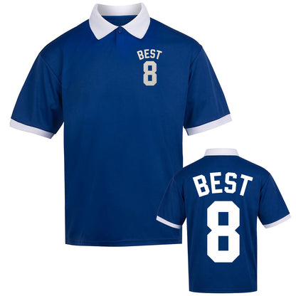 Best 8 Embroidered Retro Sports Jersey with Print on Back